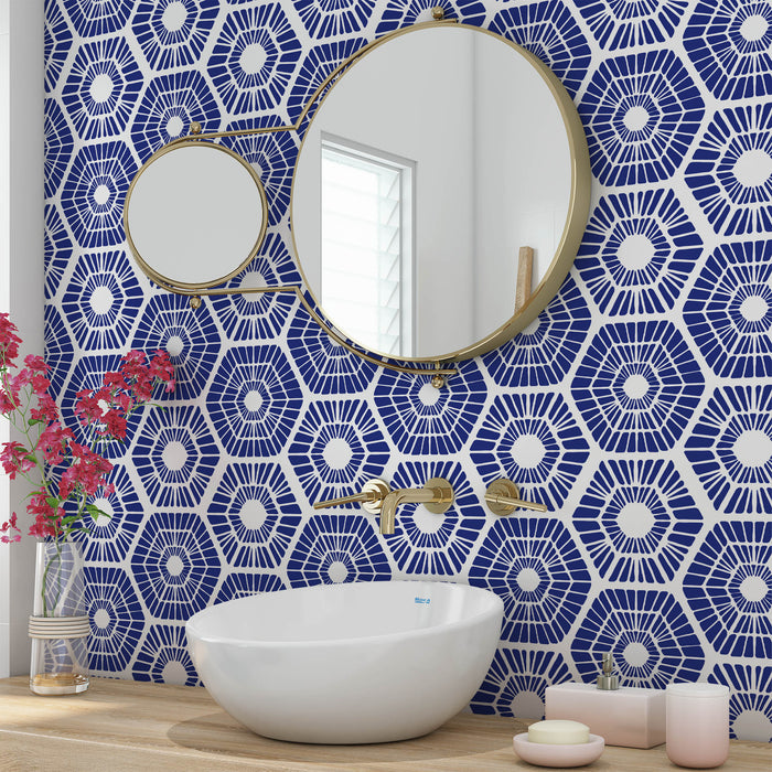 Scandinavian Geometric Pattern Wall Stencil