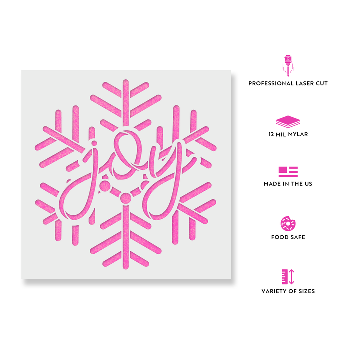 Scandinavian Joy Snowflake Stencil