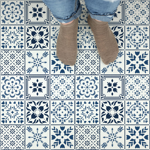 Scandinavian Mosaic Tile Stencil