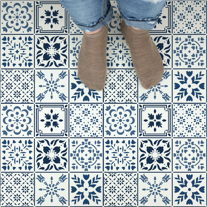 Scandinavian Mosaic Tile Stencil