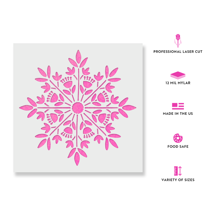 Scandinavian Snowflake Stencil