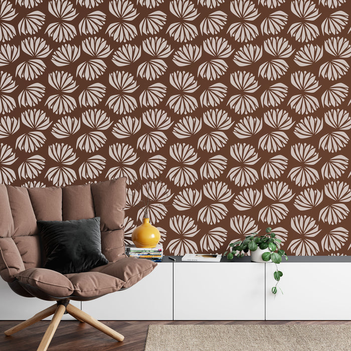 Scandinavian Thistle Pattern Wall Stencil