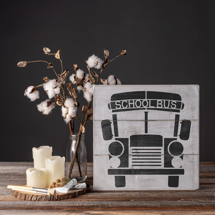 School Bus Stencil