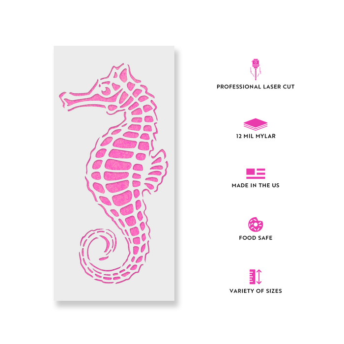 Seahorse Stencil