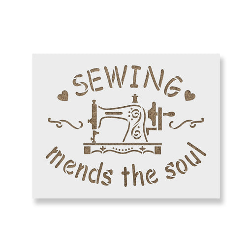 Sewing Mends The Soul Stencil