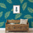 Single Palm Leaf Pattern Wall Stencil