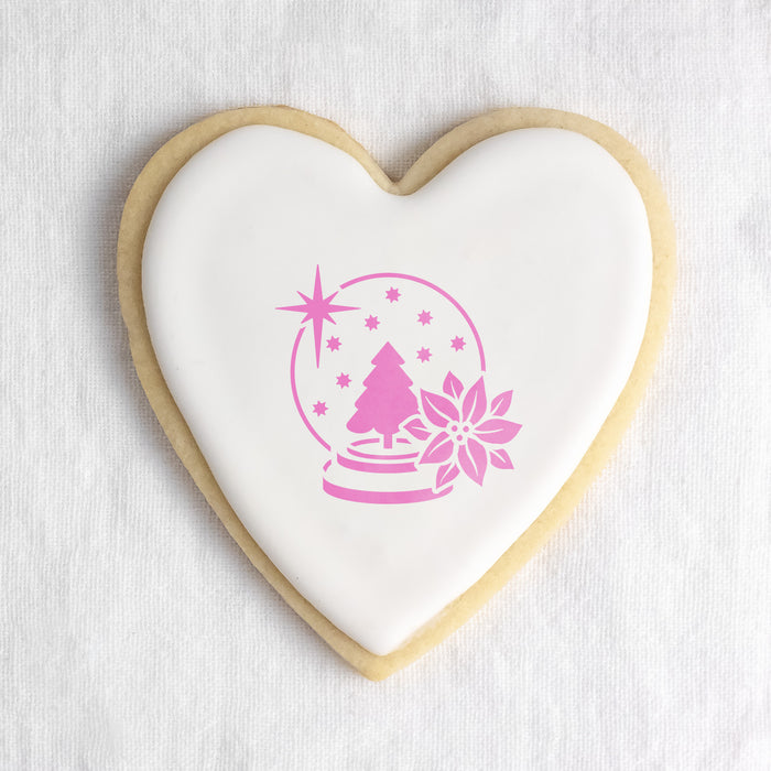 Snow Globe Cookie Stencil