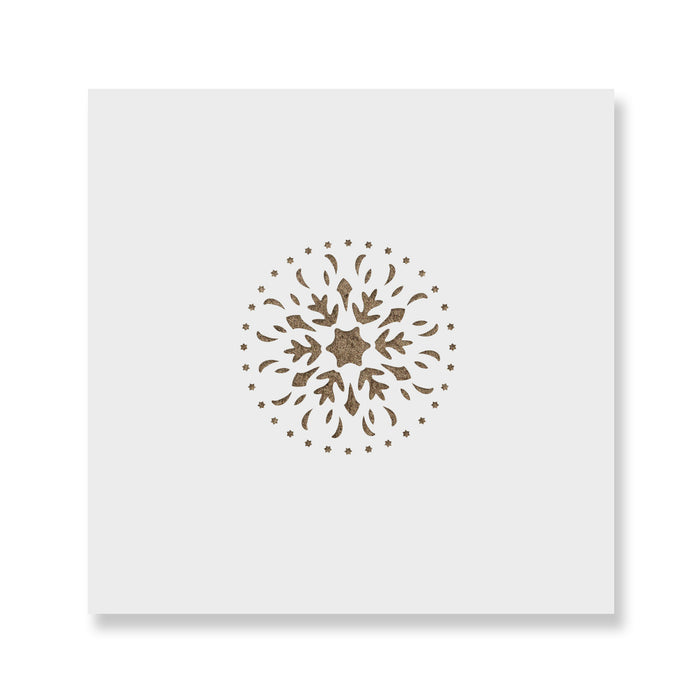 Snowflake Christmas Ornament Stencil