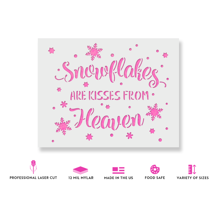 Snowflake Kisses Stencil