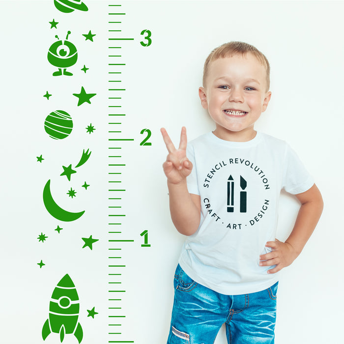 Space Growth Chart Stencil