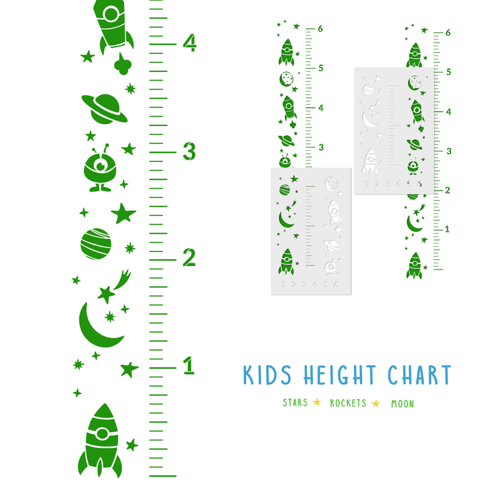 Space Growth Chart Stencil