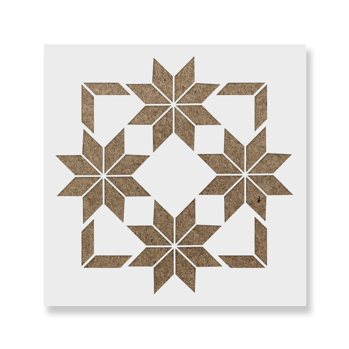 Star Medley Barn Quilt Stencil