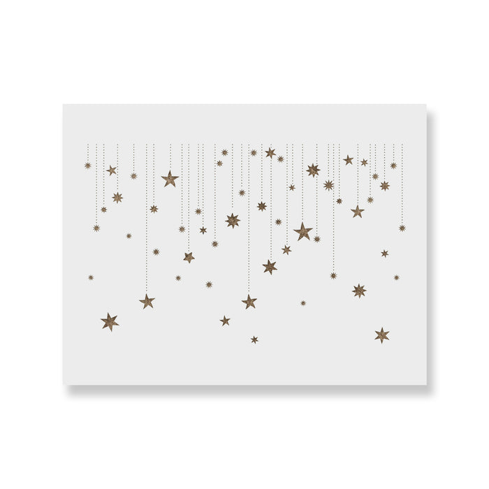 Starry Night Pattern Wall Stencil