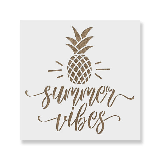 Summer Vibes Pineapple Stencil