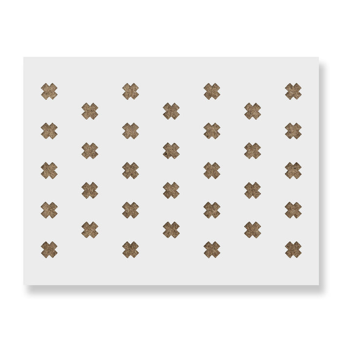 Swiss Cross Pattern Wall Stencil