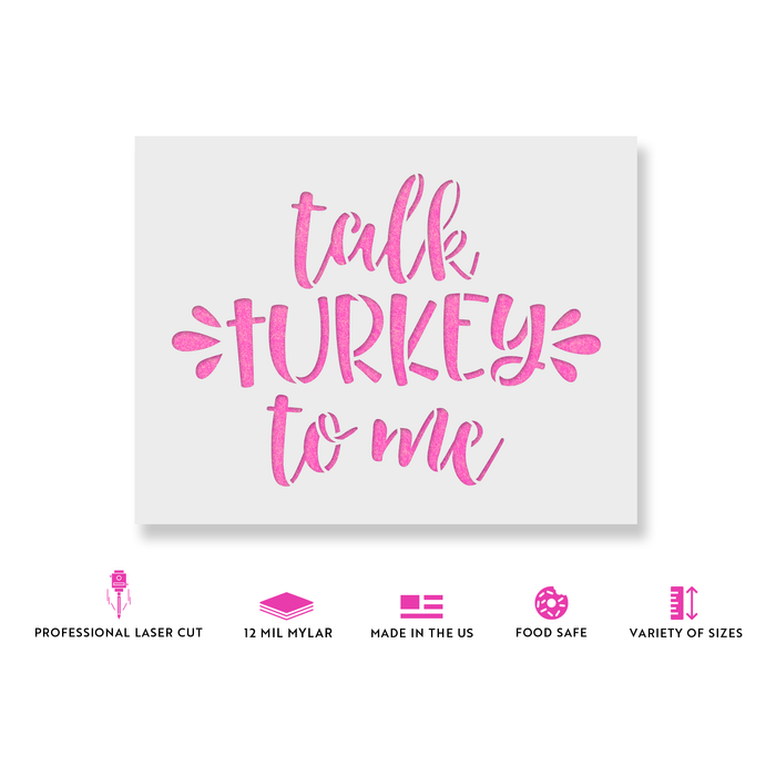 Talk Turkey To Me Stencil