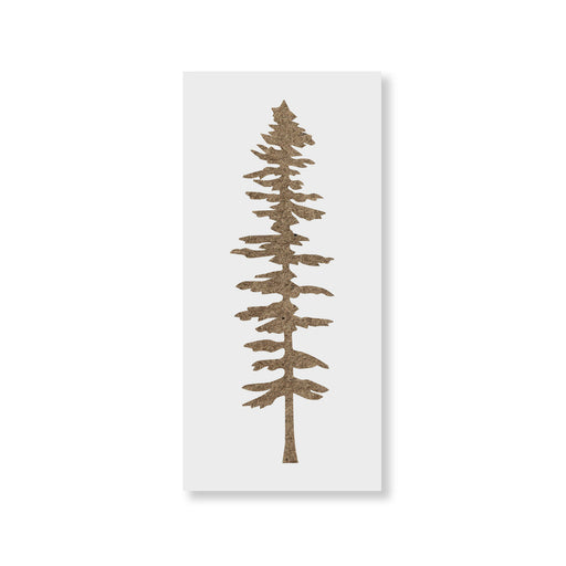 Tall Fir Tree Stencil