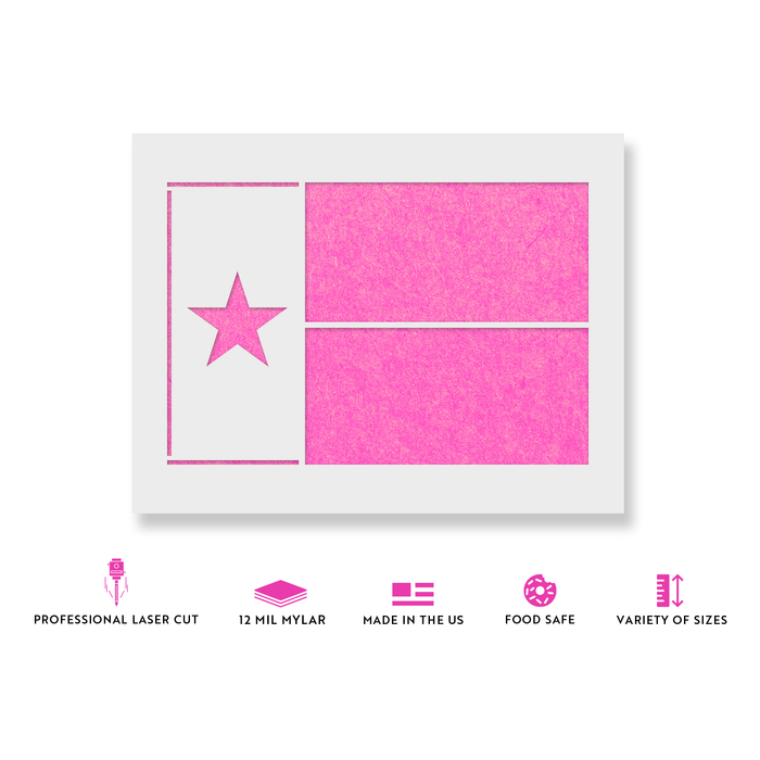 Texas State Flag Stencil