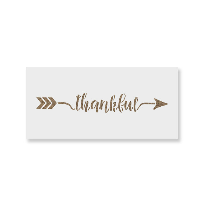 Thankful Arrow Stencil