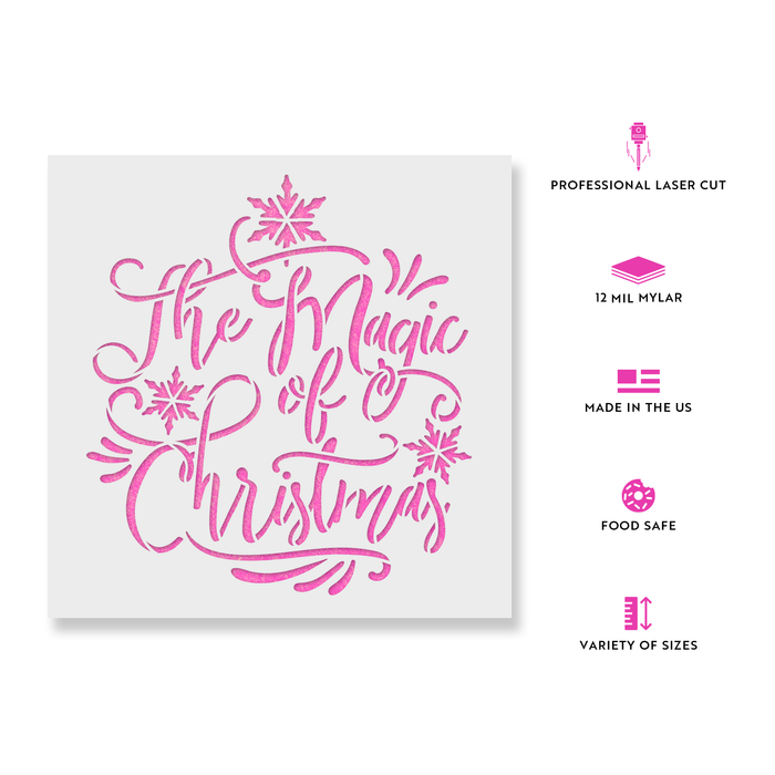 The Magic Of Christmas Stencil