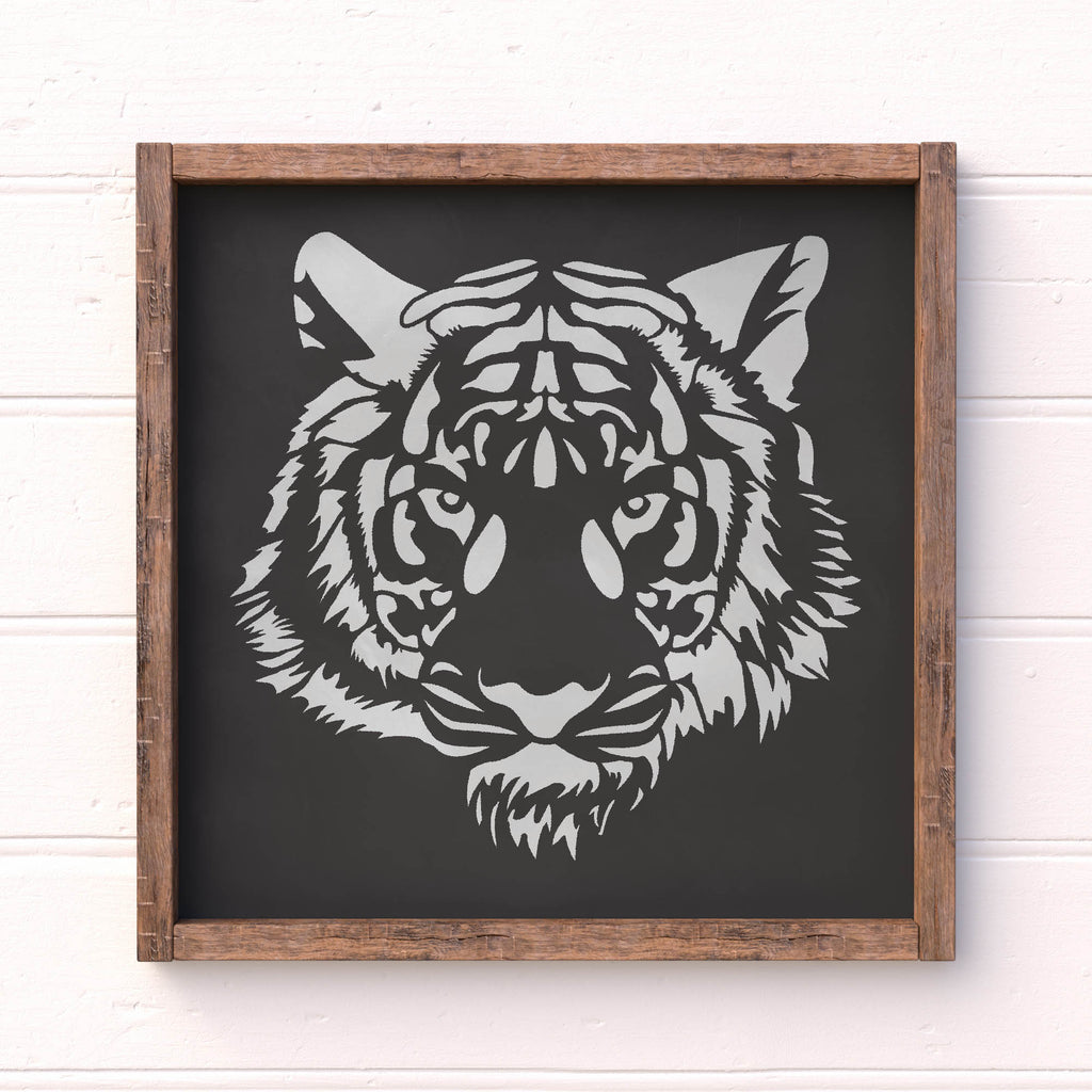 Tiger Stencil - Stencil for creating a tiger design