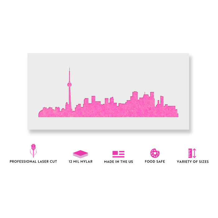 Toronto Skyline Stencil