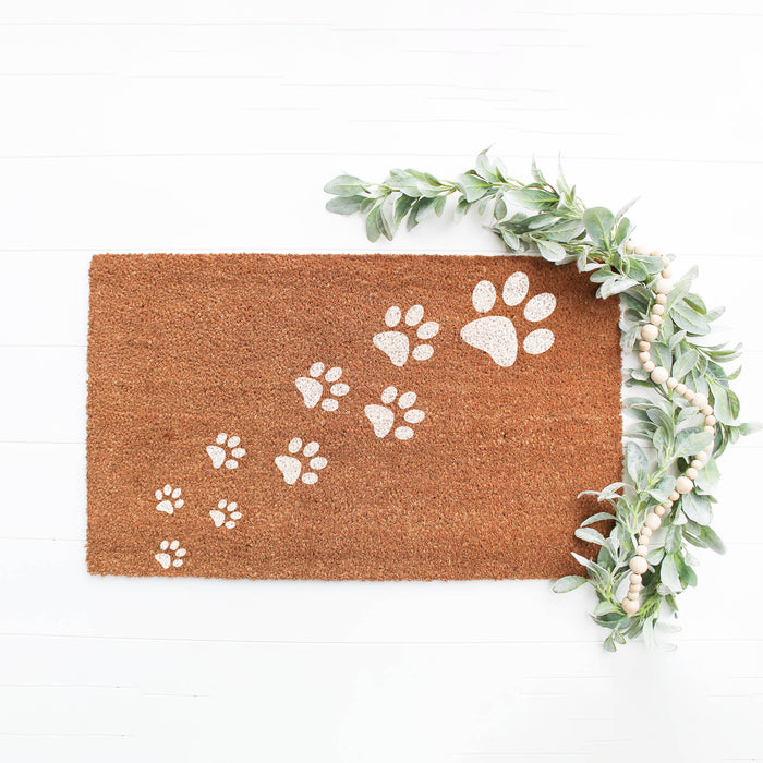 Trail of Paw Prints Stencil