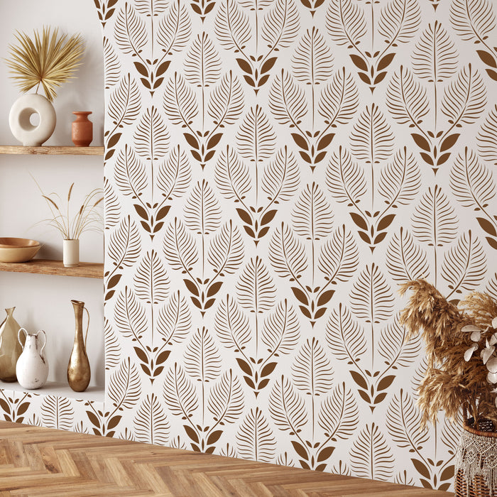 Triple Yew Pattern Wall Stencil