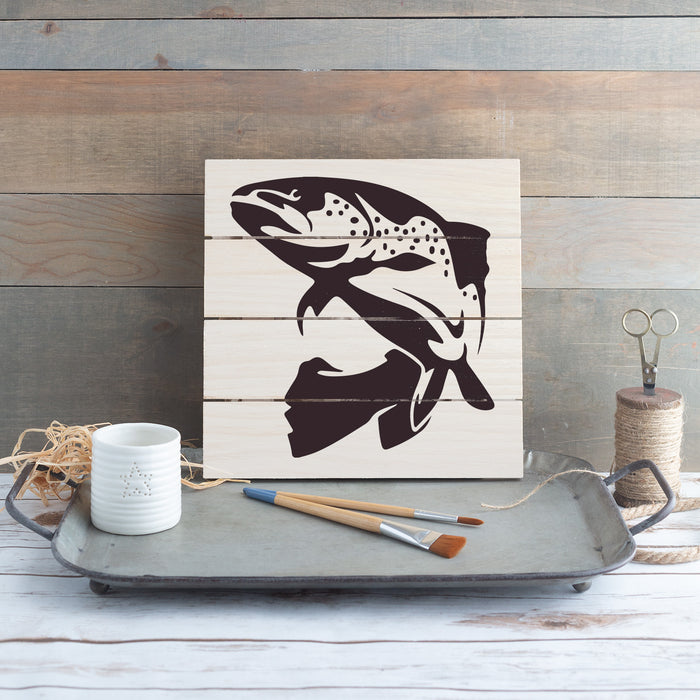 Trout Fish Stencil