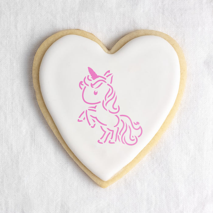 Unicorn Cookie Stencil