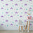 Unicorn Face Pattern Wall Stencil