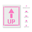 Up Arrow Text Stencil