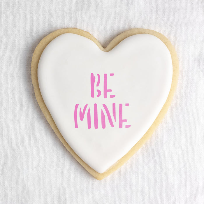 Valentine Sayings Cookie Stencil