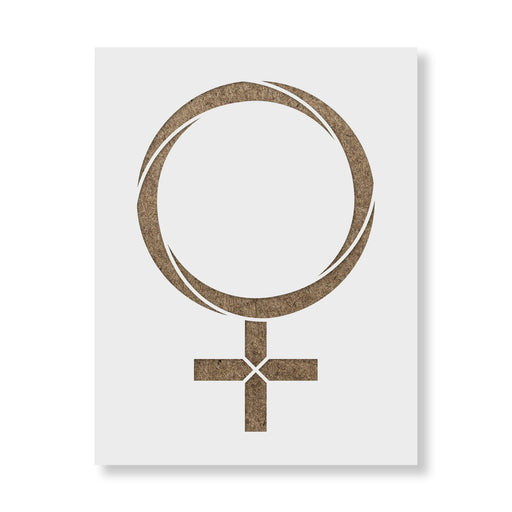 Venus Astrology Symbol Stencil