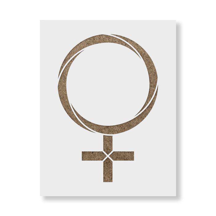 Venus Astrology Symbol Stencil