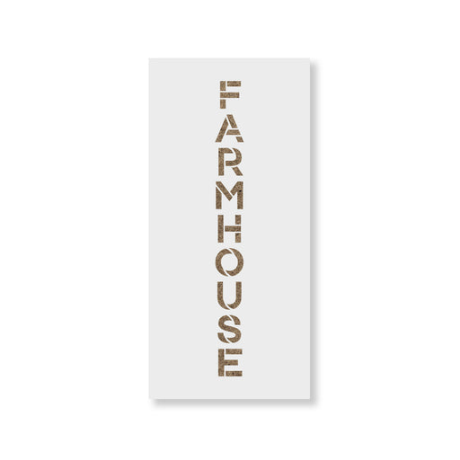 Vertical Sign Farmhouse Stencil