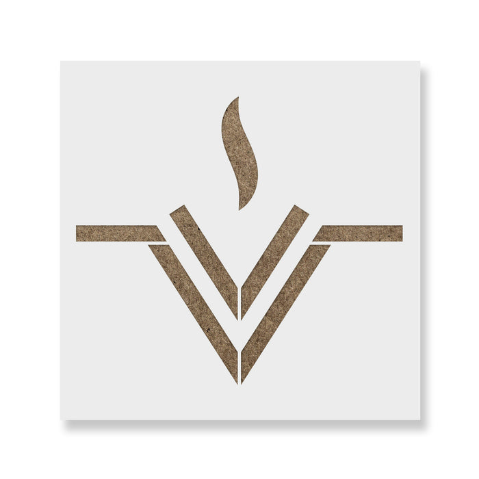 Vesta Astrology Symbol Stencil