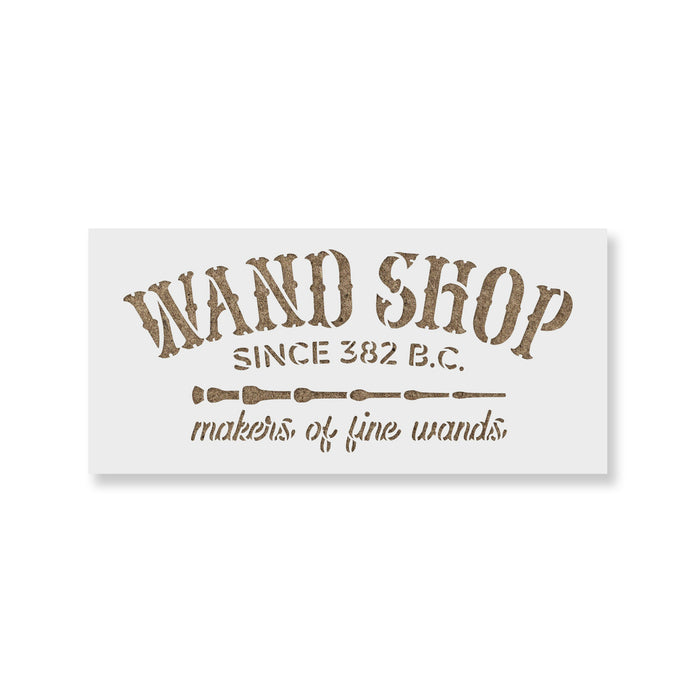 Wand Shop Stencil