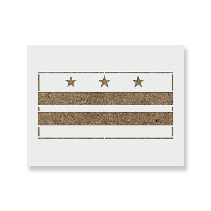 Washington DC Flag Stencil