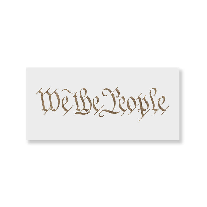 We The People Stencil