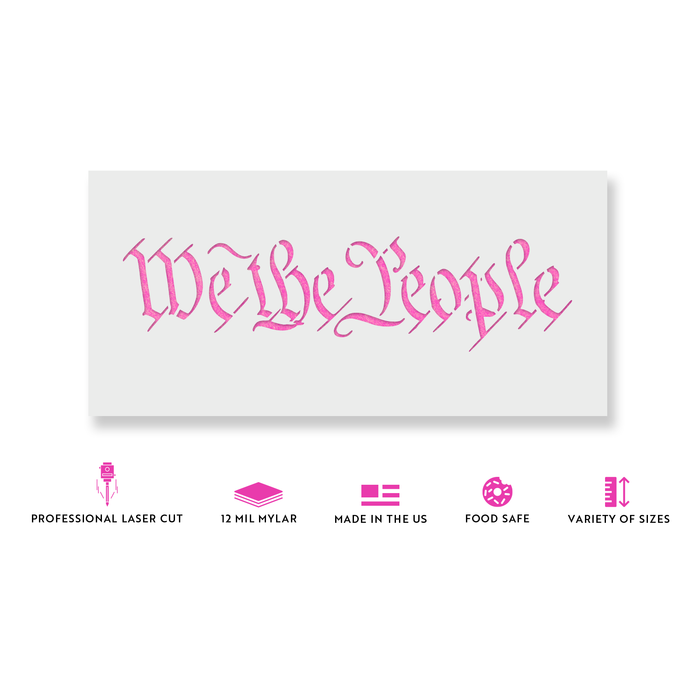 We The People Stencil