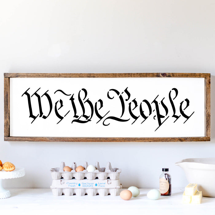 We The People Stencil