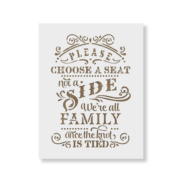 Wedding Family Stencil