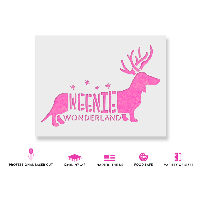 Weenie Wonderland Stencil