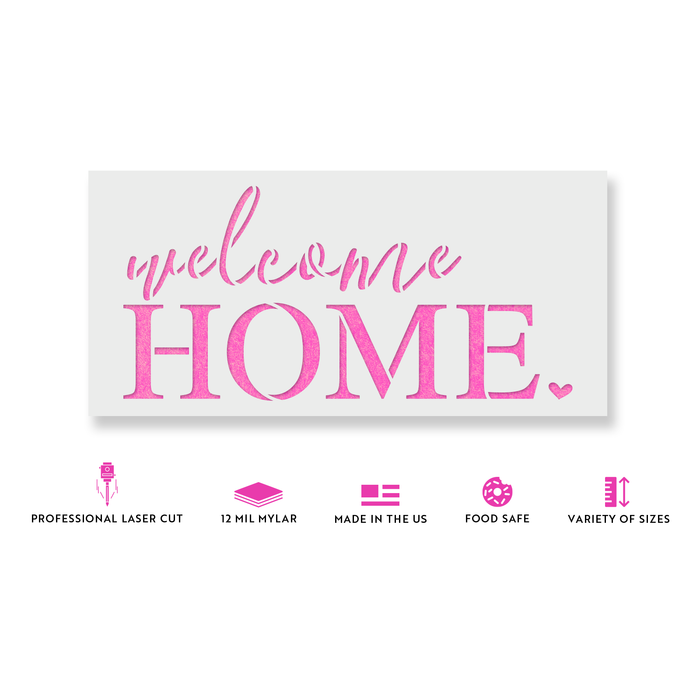 Welcome Home Stencil