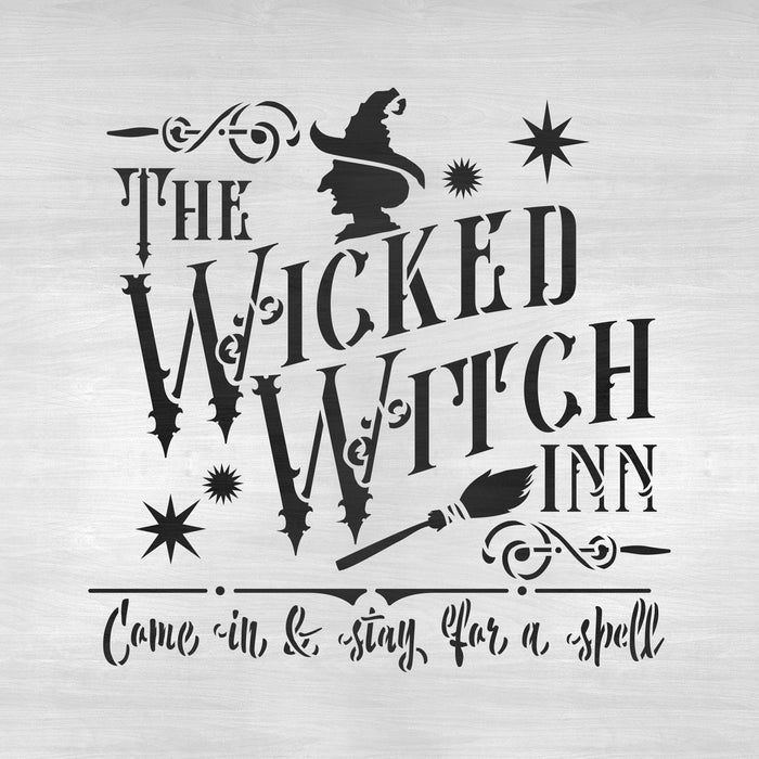 Wicked Witch Inn Stencil