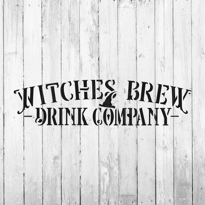 Witches Brew Label Stencil