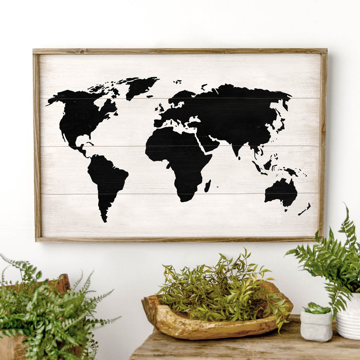 World Map Stencil