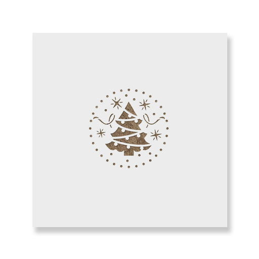 Xmas Tree Christmas Ornament Stencil