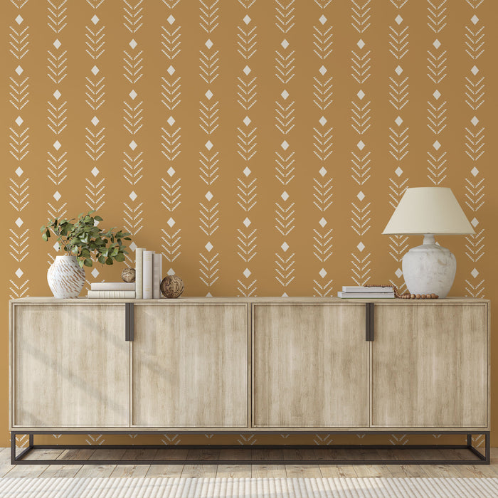 Zoom Arrow Pattern Wall Stencil